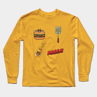 Funny Grilling | Mustard Tiger Long Sleeve T-Shirt